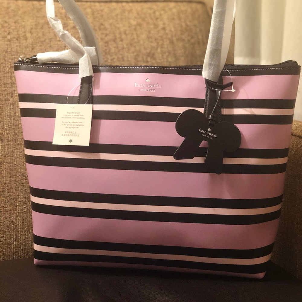 Kate Spade Cassy Ottoman Stripe Tote